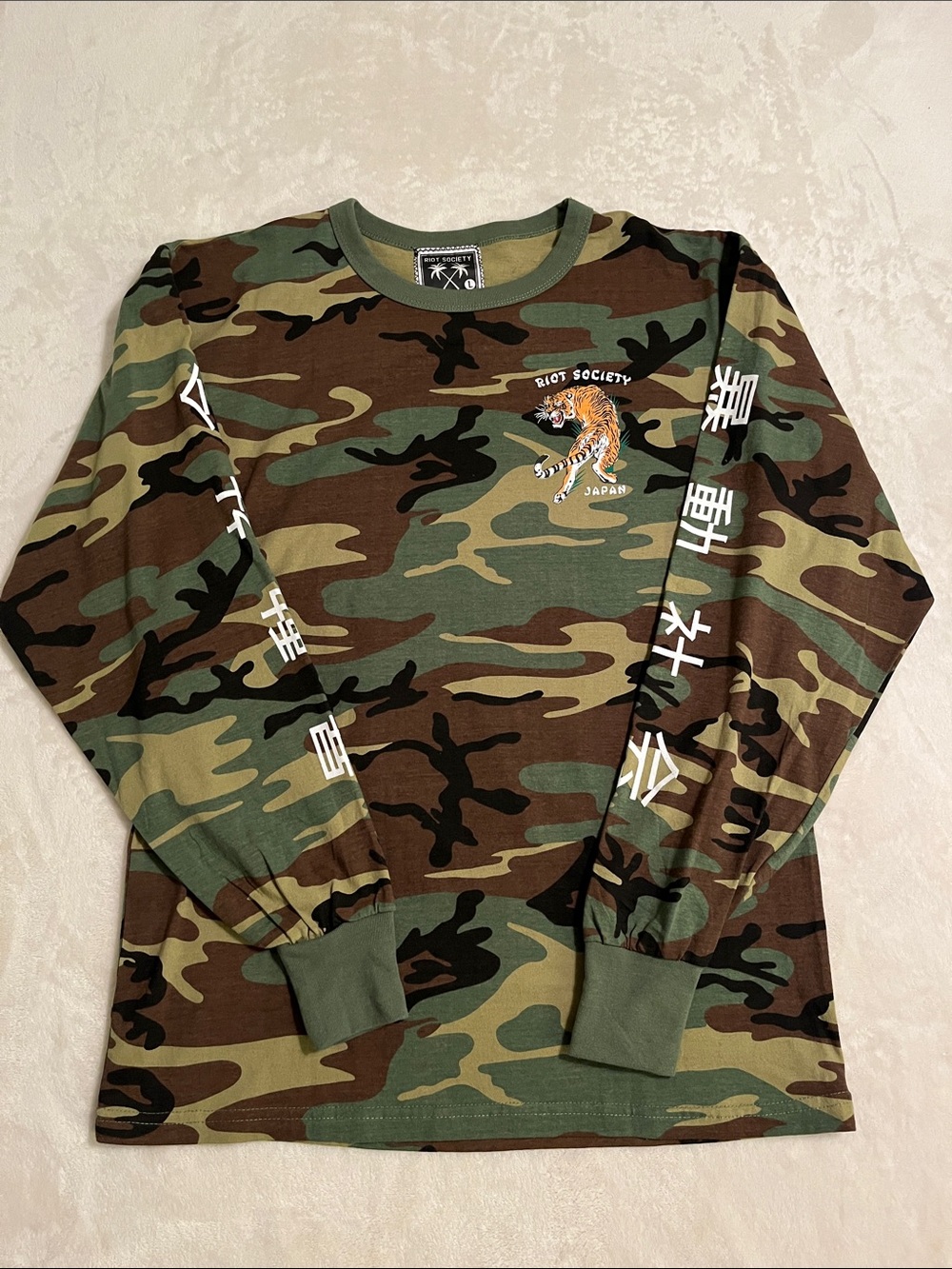 Riot Society Camo Japan Long Sleeve
